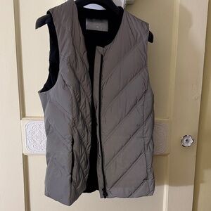 Gray Quilted Vest